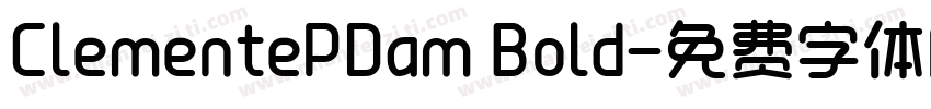 ClementePDam Bold字体转换
